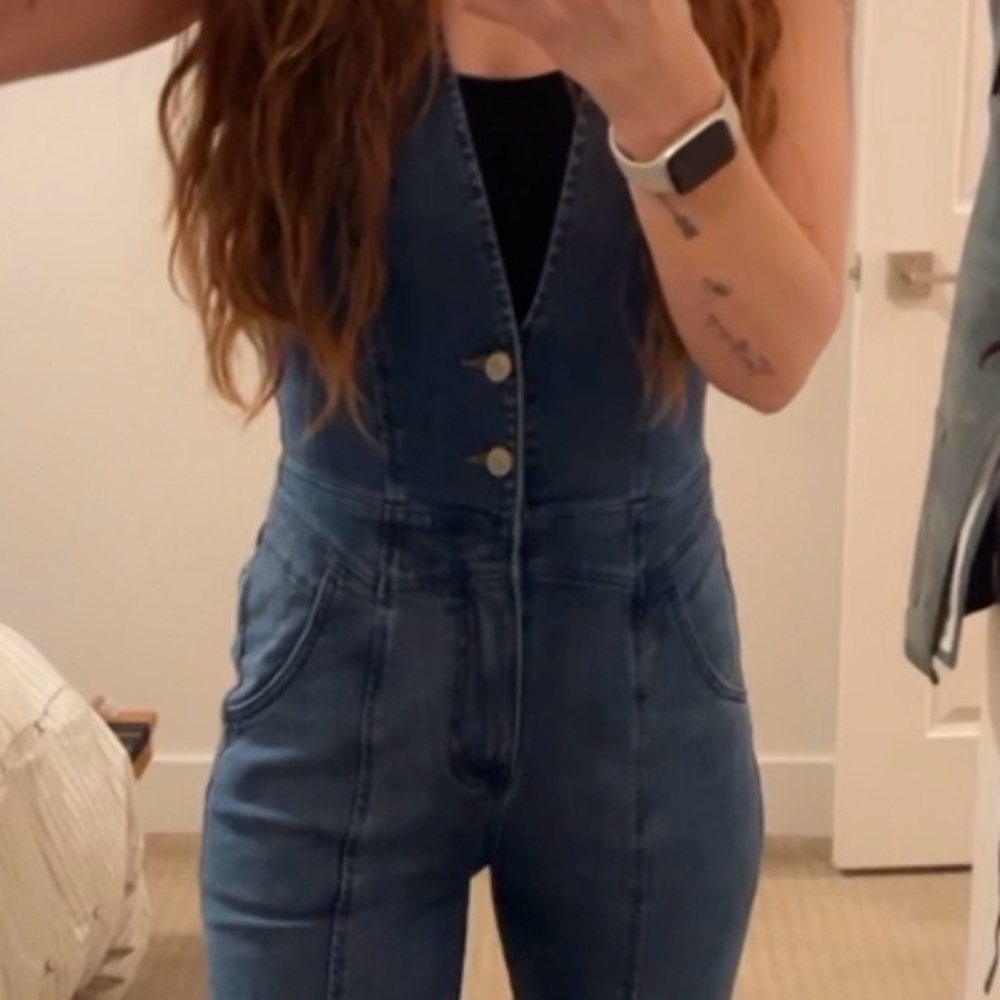 Free People -We The Free Cruz Jumpsuit - Size 28 - Picture 14 of 15